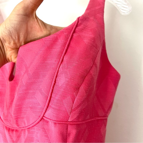 🆕 Milly of New York Pink Knee Length Mini Dress Size 4 NWT - Picture 2 of 10